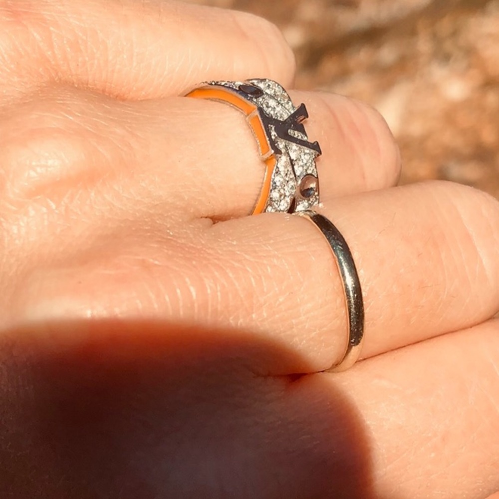 Sterling Silver Statement Ring Size 7 - image 2